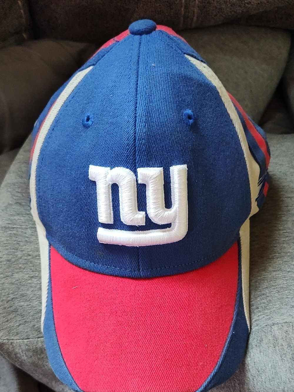 NFL New York Giants Blue and Red Baseball Skull Cap